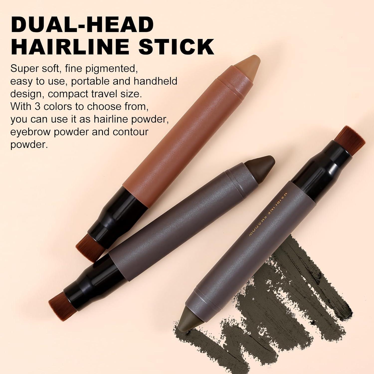 Barra Correctora de Línea Capilar Boobeen - Polvo Sombra Marrón Grisáceo