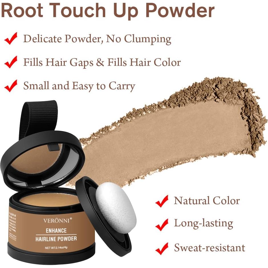 Juego de Polvo para Raíces Guía Charm - 2 Piezas Rubio Medio