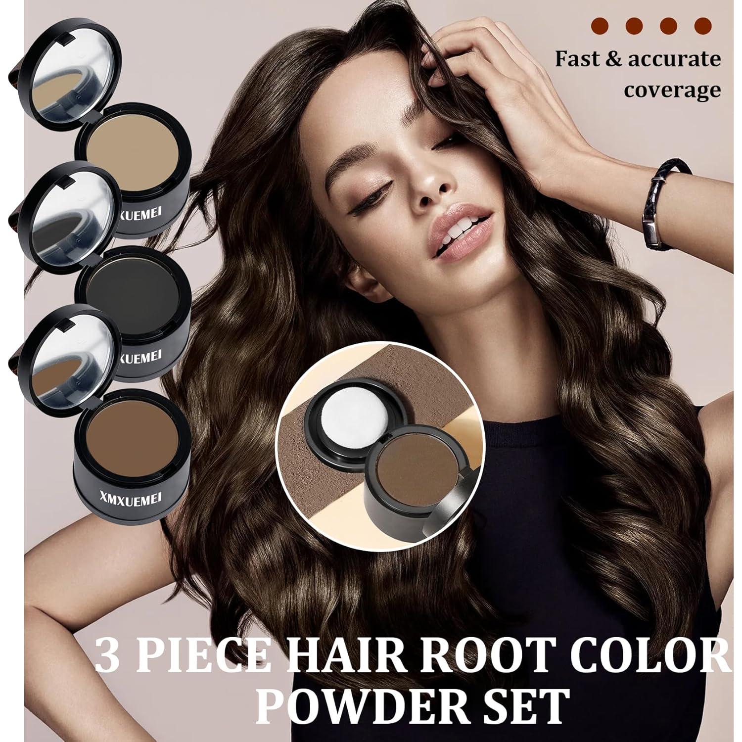 Set de Polvo para Raíces de Cabello XMXueMei - 3 Tonos