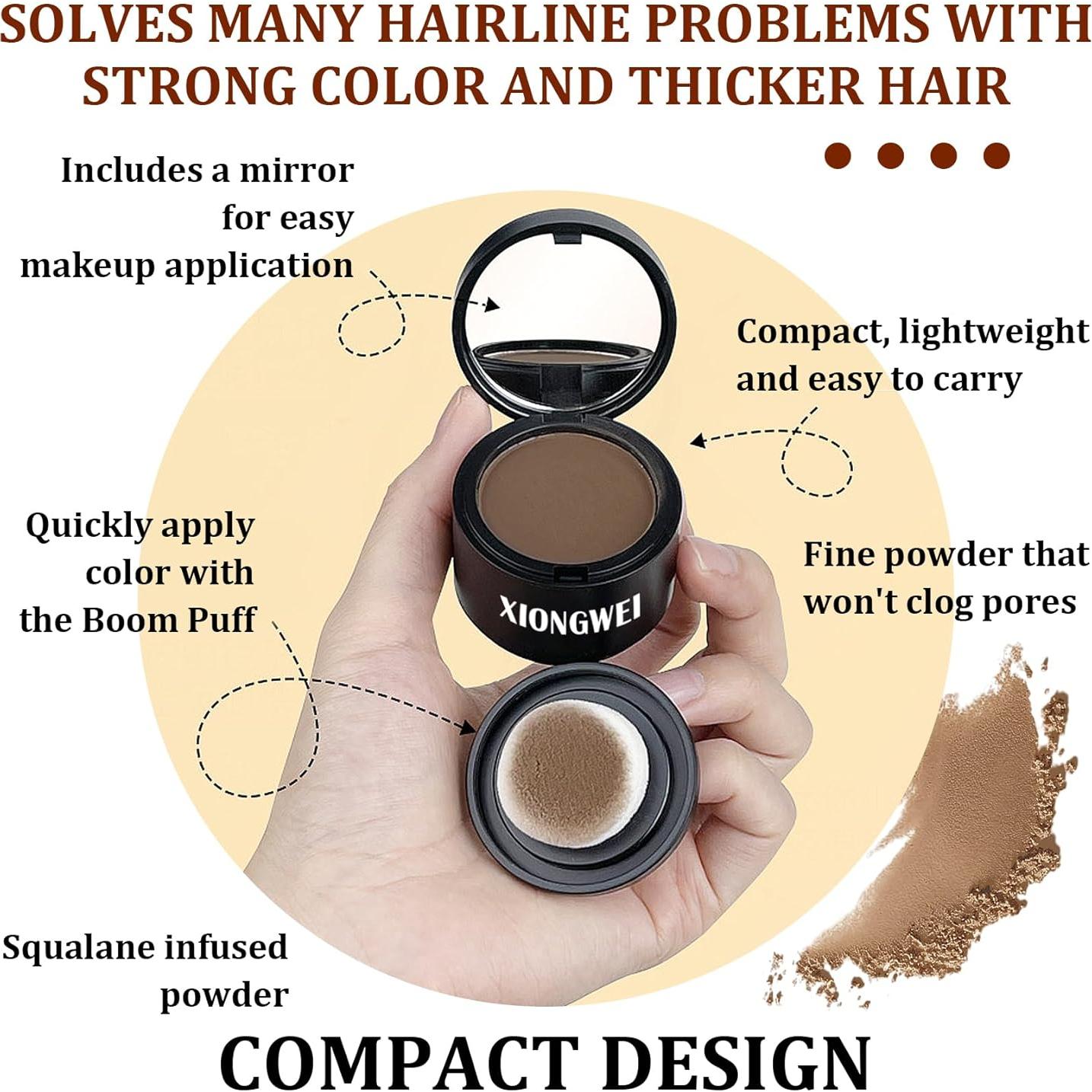 Set de Polvo para Raíces de Cabello XMXueMei - 3 Tonos