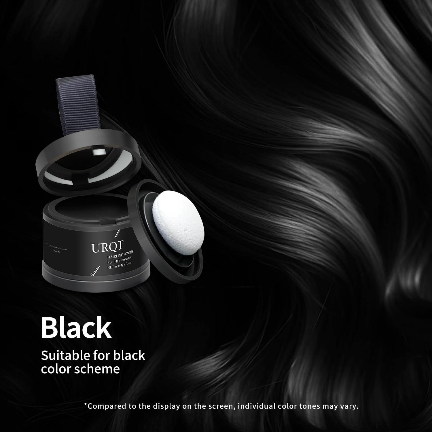 Polvo Mágico URQT para Línea de Cabello - 4g Negro