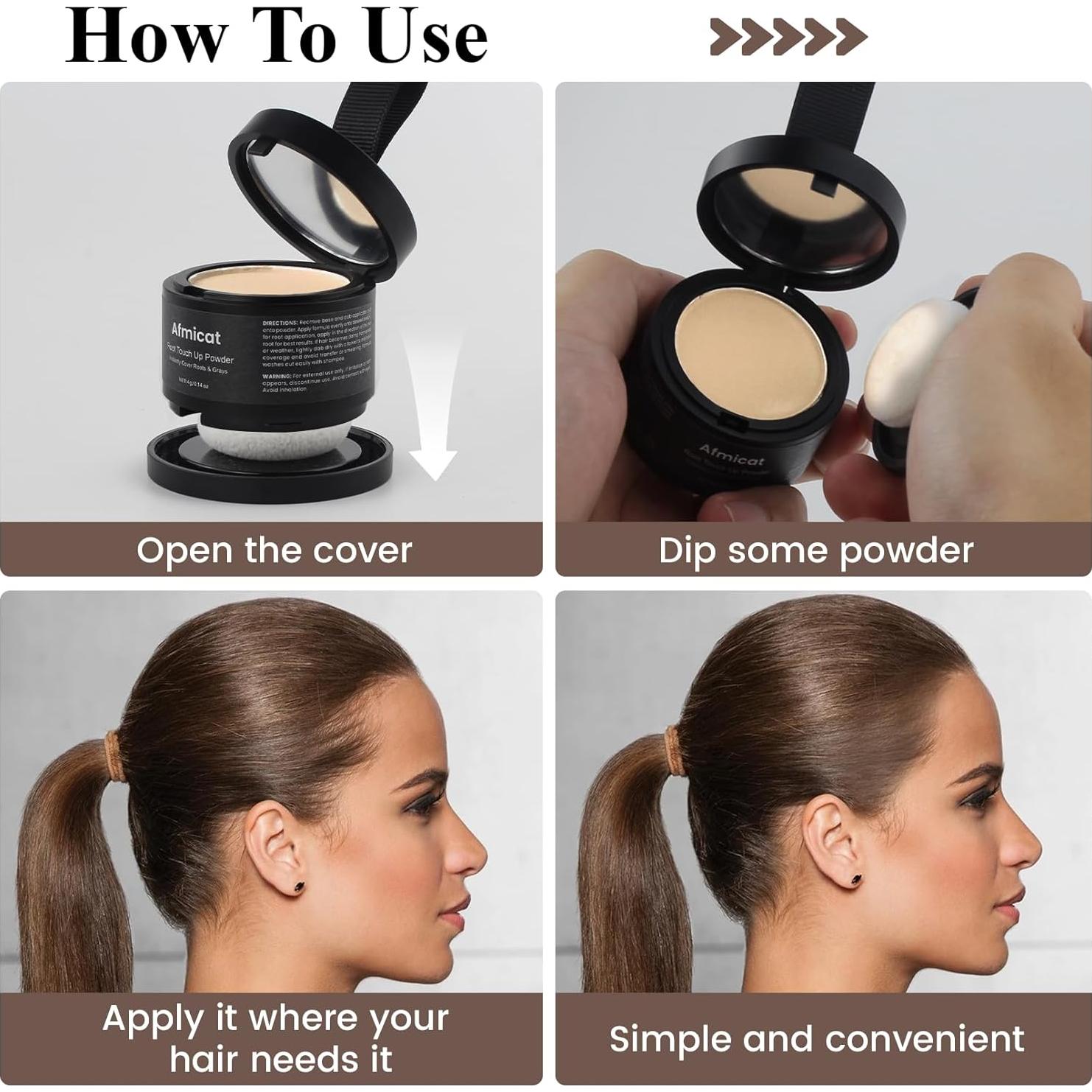 Polvo Cubridor de Raíces Afmicat - Rubio Claro, 32g