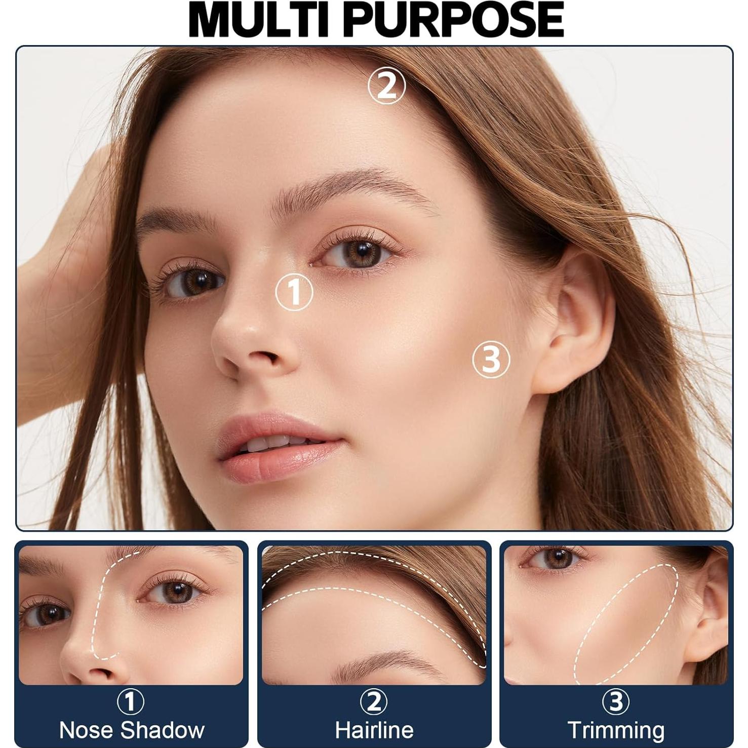 Polvo de Sombra para Raíces Boobeen 9.92g - Cobertura Gris