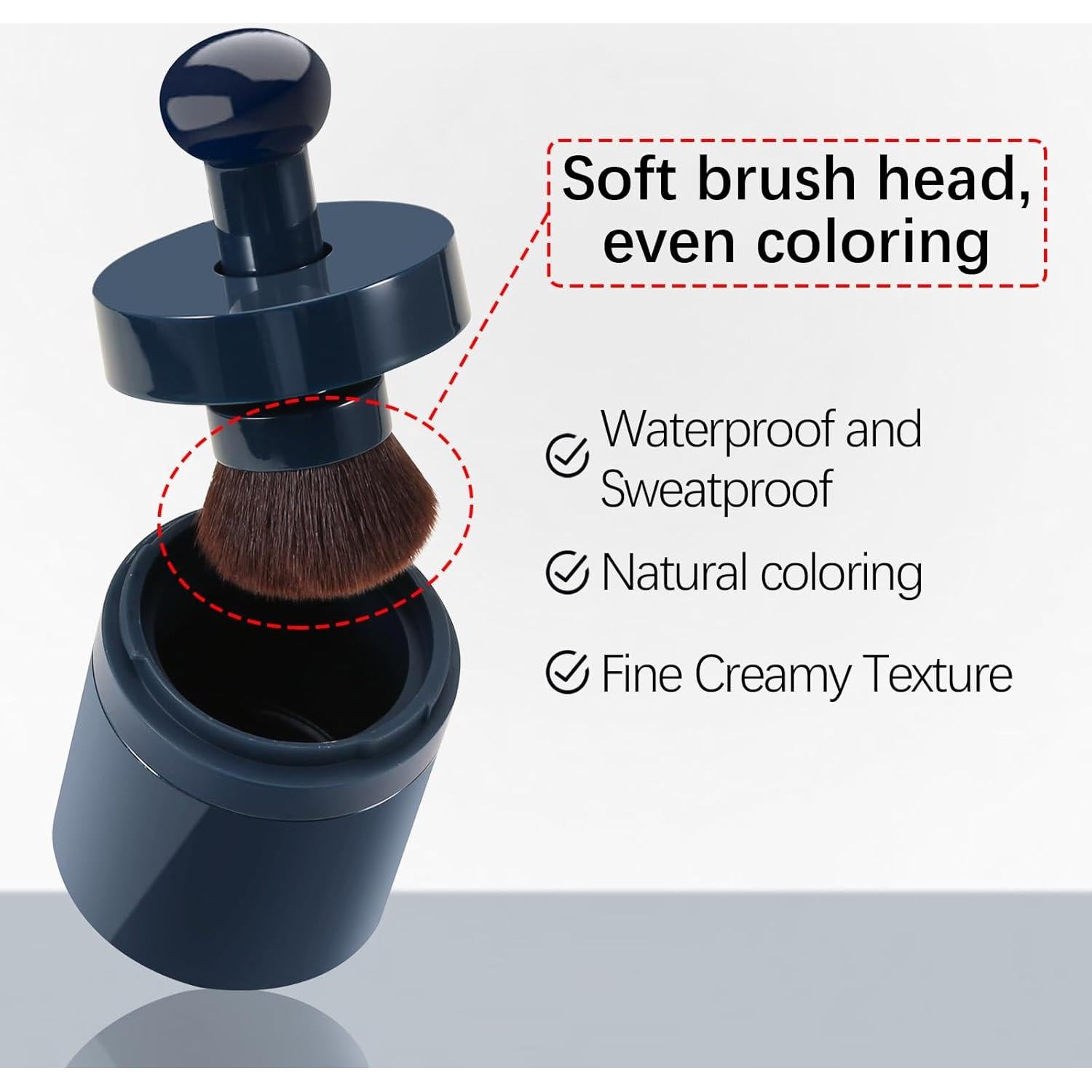 Polvo de Sombra para Raíces Boobeen 9.92g - Cobertura Gris