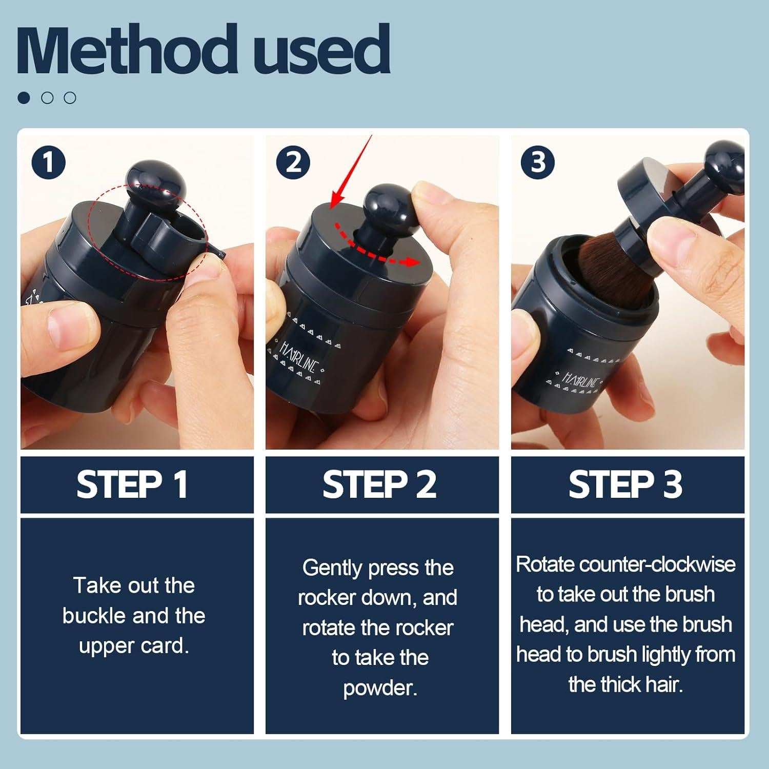 Polvo de Sombra para Raíces Boobeen 9.92g - Cobertura Gris