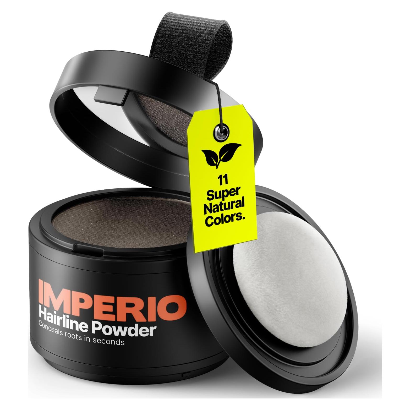 Polvo Retoque Raíces IMPERIO Marrón Oscuro 39.9g - Efecto Instantáneo