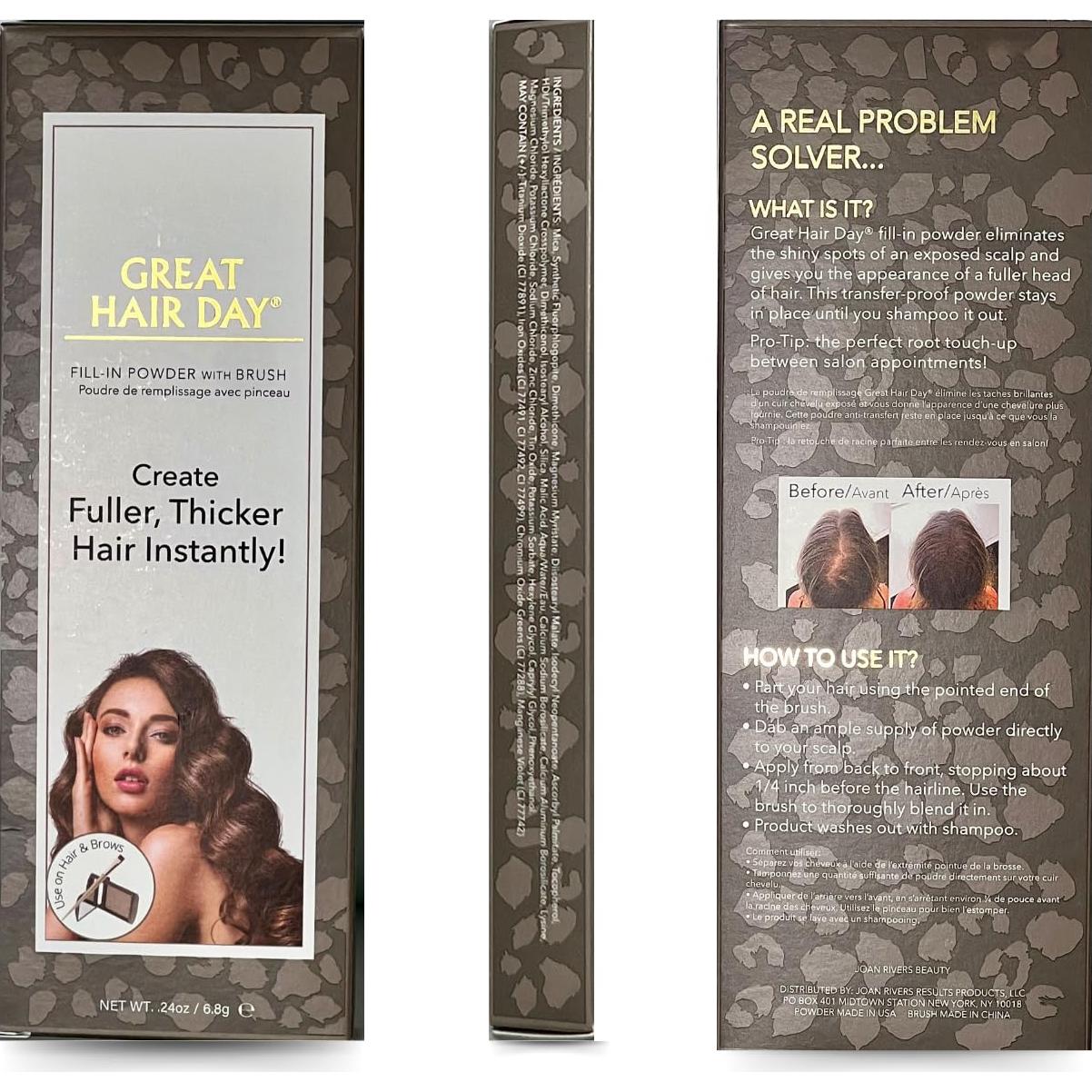 Polvo Rellenador Raíces Joan Rivers - Castaño Oscuro 180 días