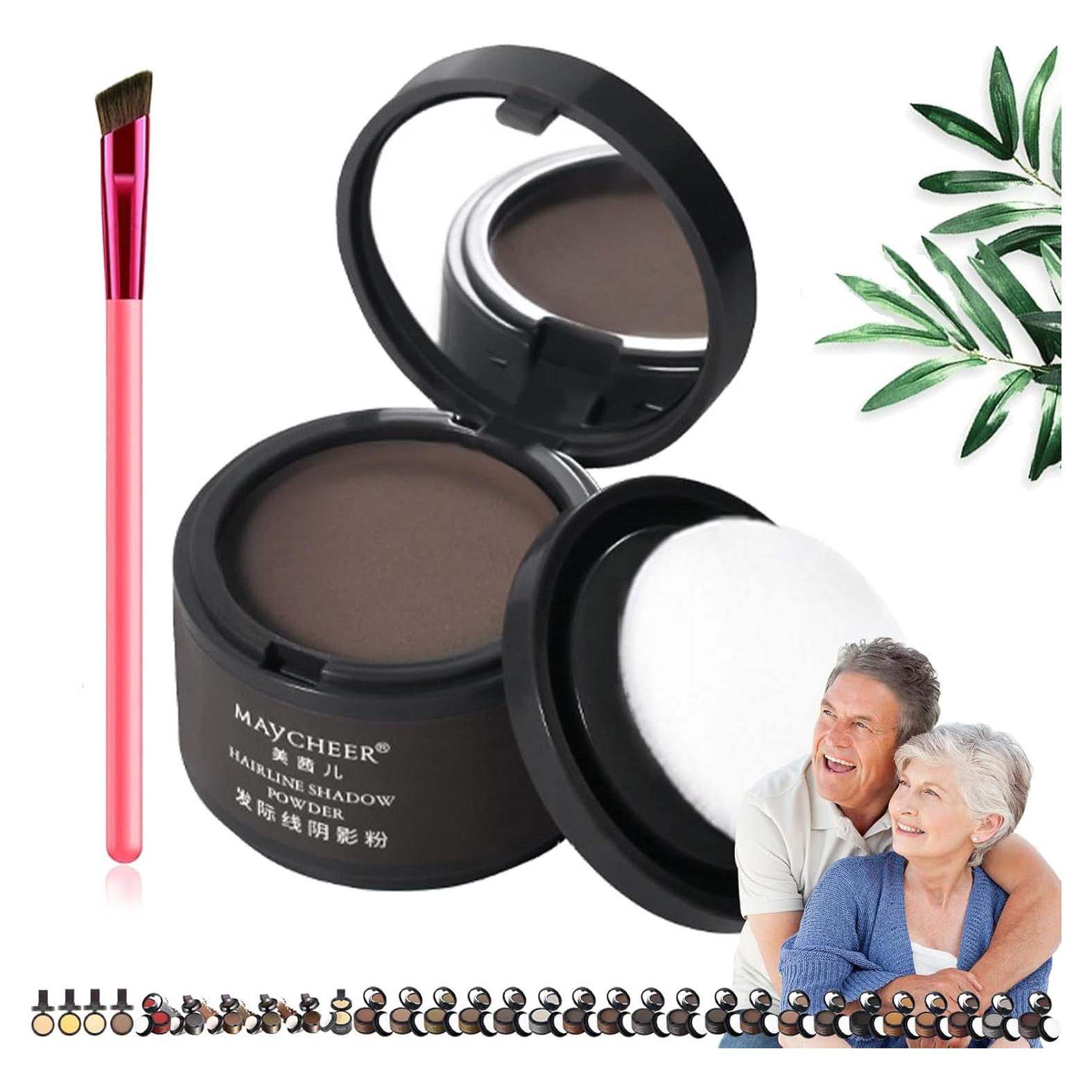 Polvo Sombra para Cabello Maycheer - Castaño Oscuro 30 Colores