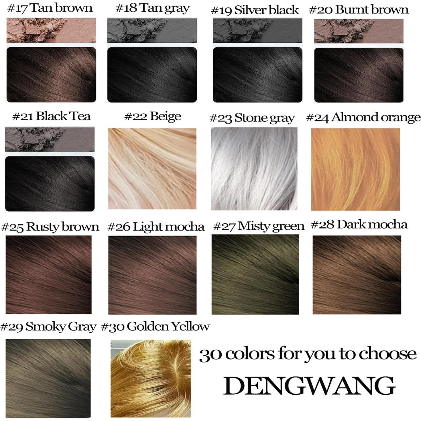 Polvo Sombra para Cabello Maycheer - Castaño Oscuro 30 Colores