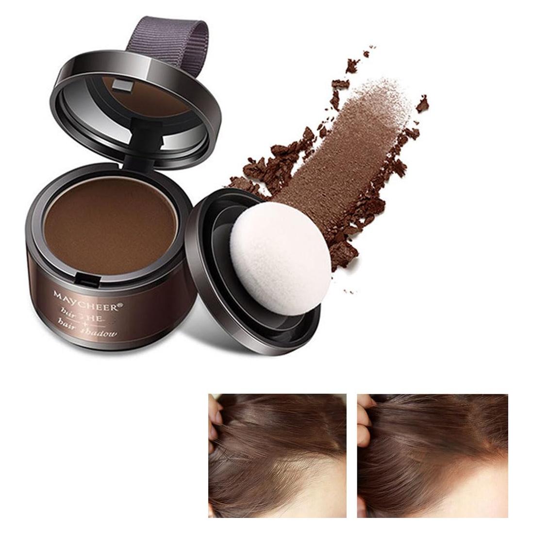 Polvo Sombra Raíz del Cabello Maycheer 4g Marrón Oscuro