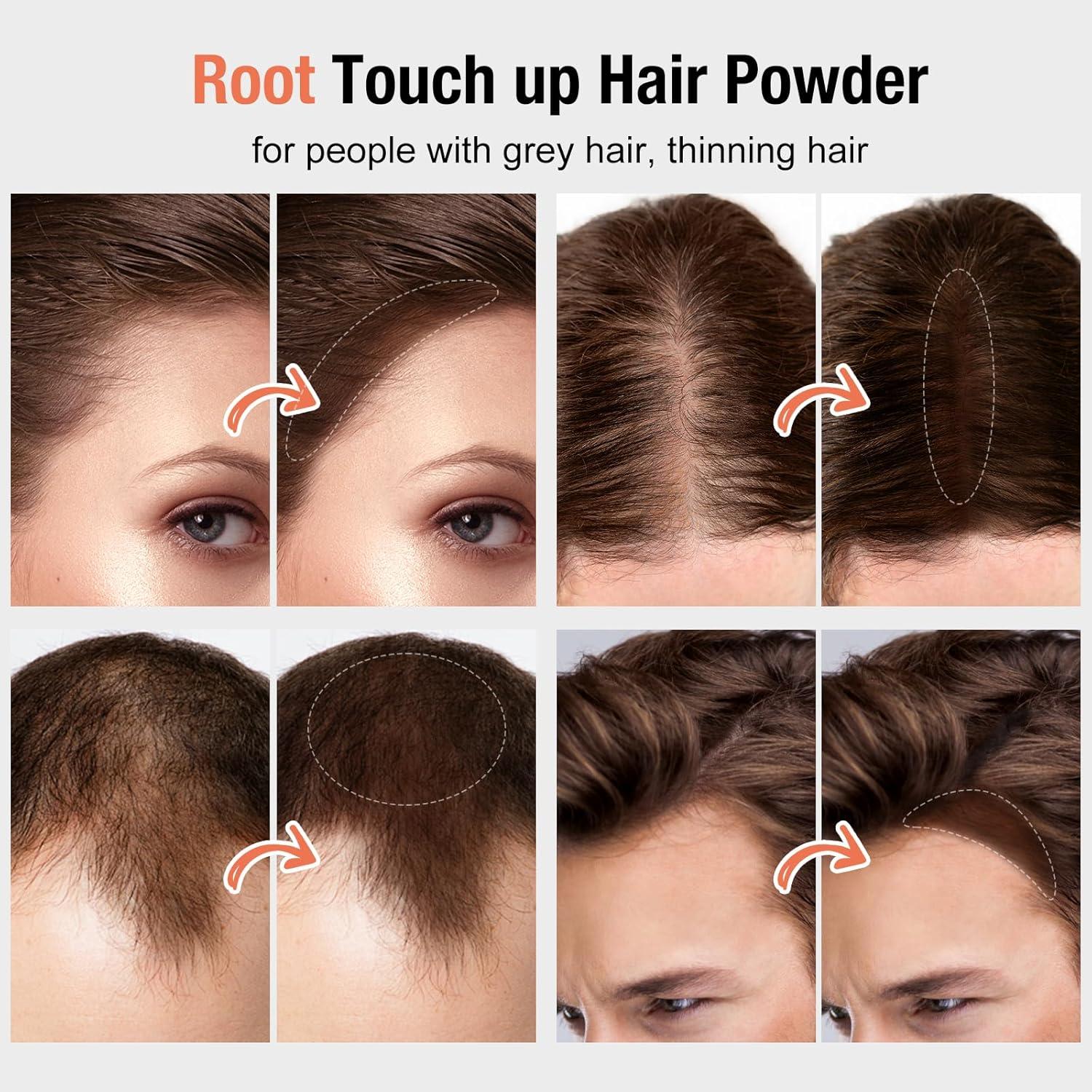 Polvo Retoque Raíces Boobeen - Cobertura Cabello Gris 9.92g