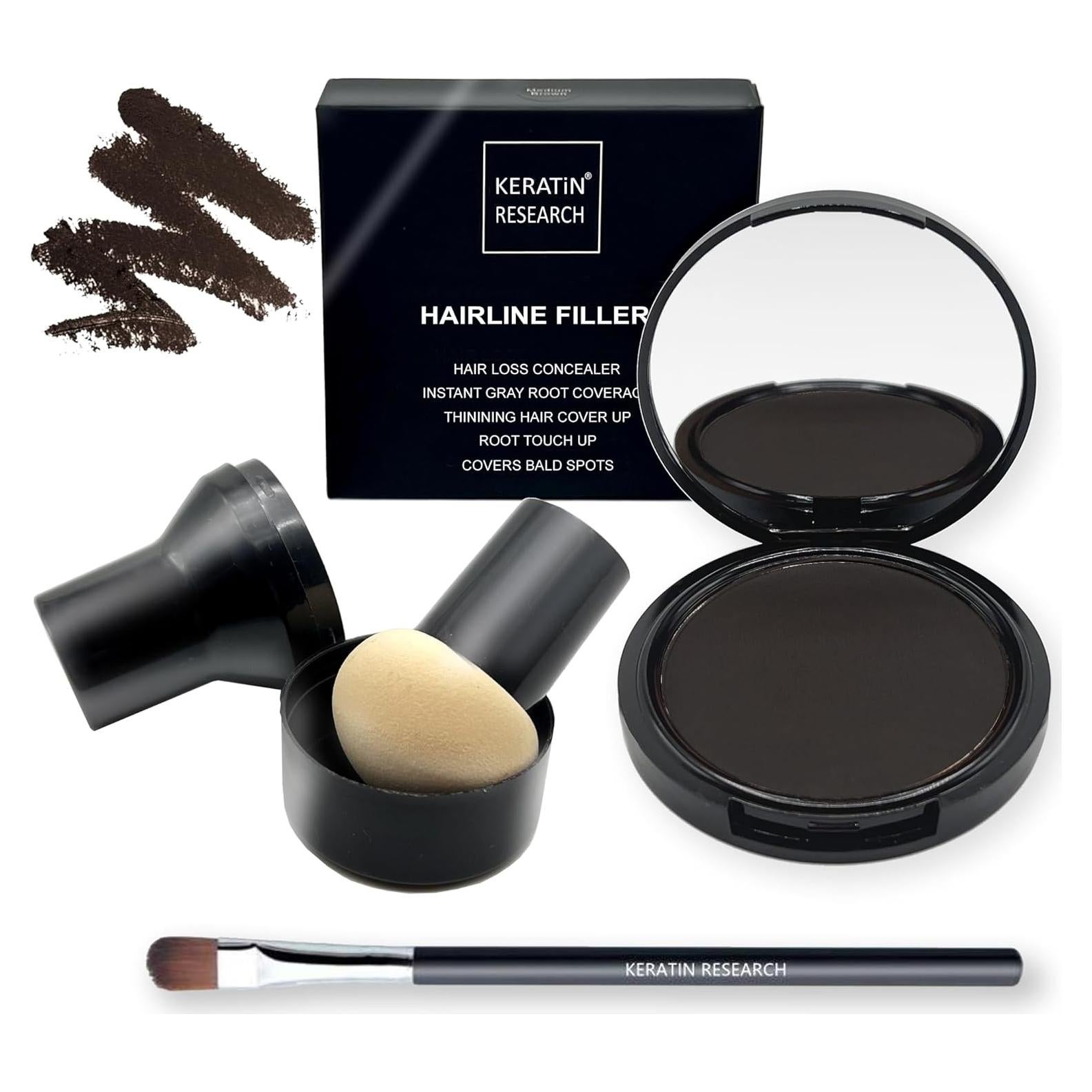 Rellenador de Línea Capilar KERATIN RESEARCH Marrón Oscuro 15.87g