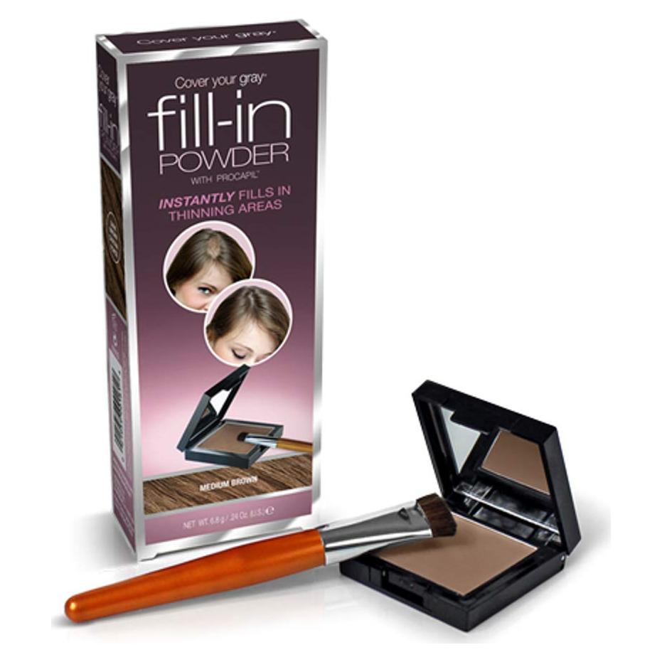 Polvo Relleno para Cabello Fisk - Marrón Medio, 68g