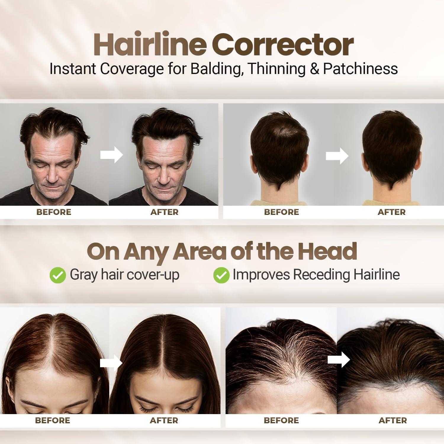 Koloret Polvo para Retocar Raíces Marrón Oscuro 40g - Cubierta Instantánea