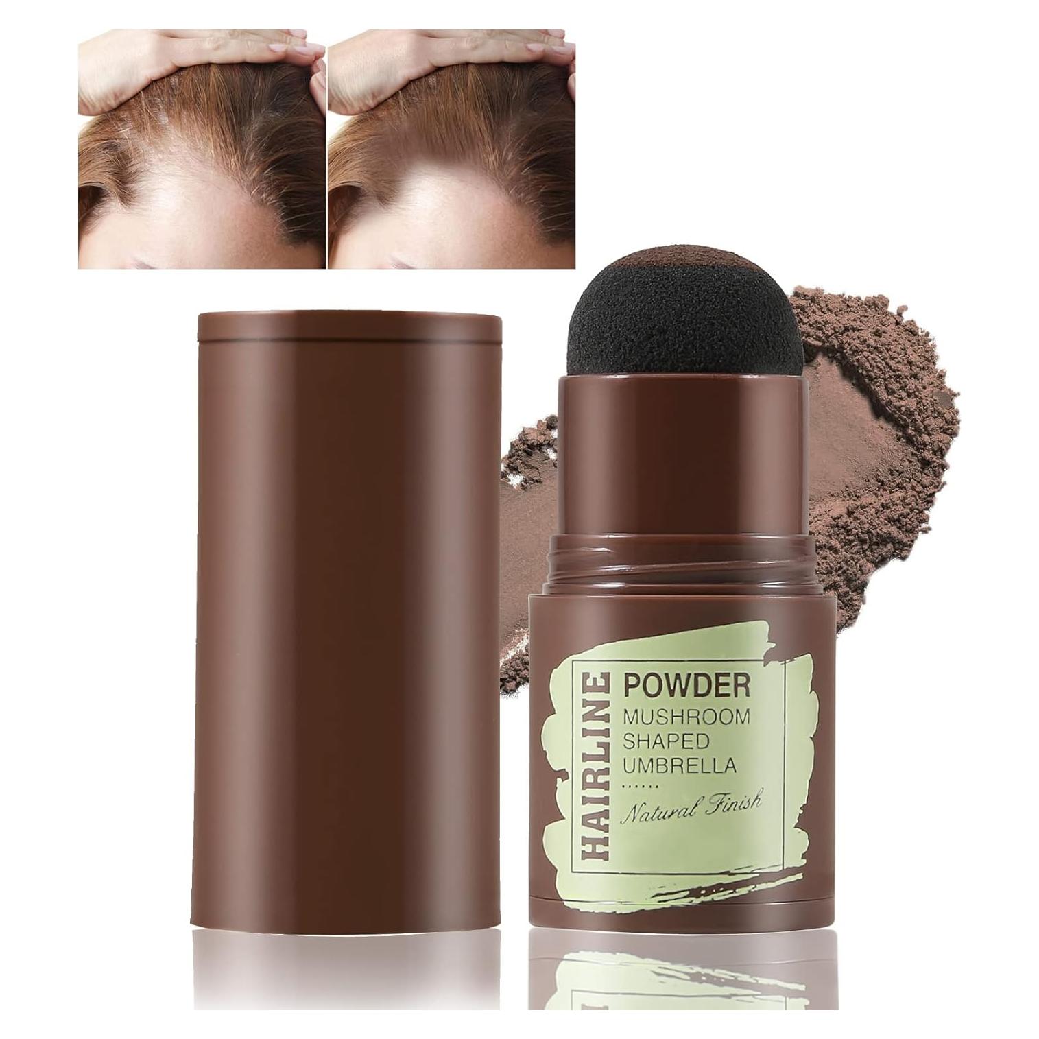 Stick de Polvo para Cabello Boobeen - Corrector Raíz Marrón