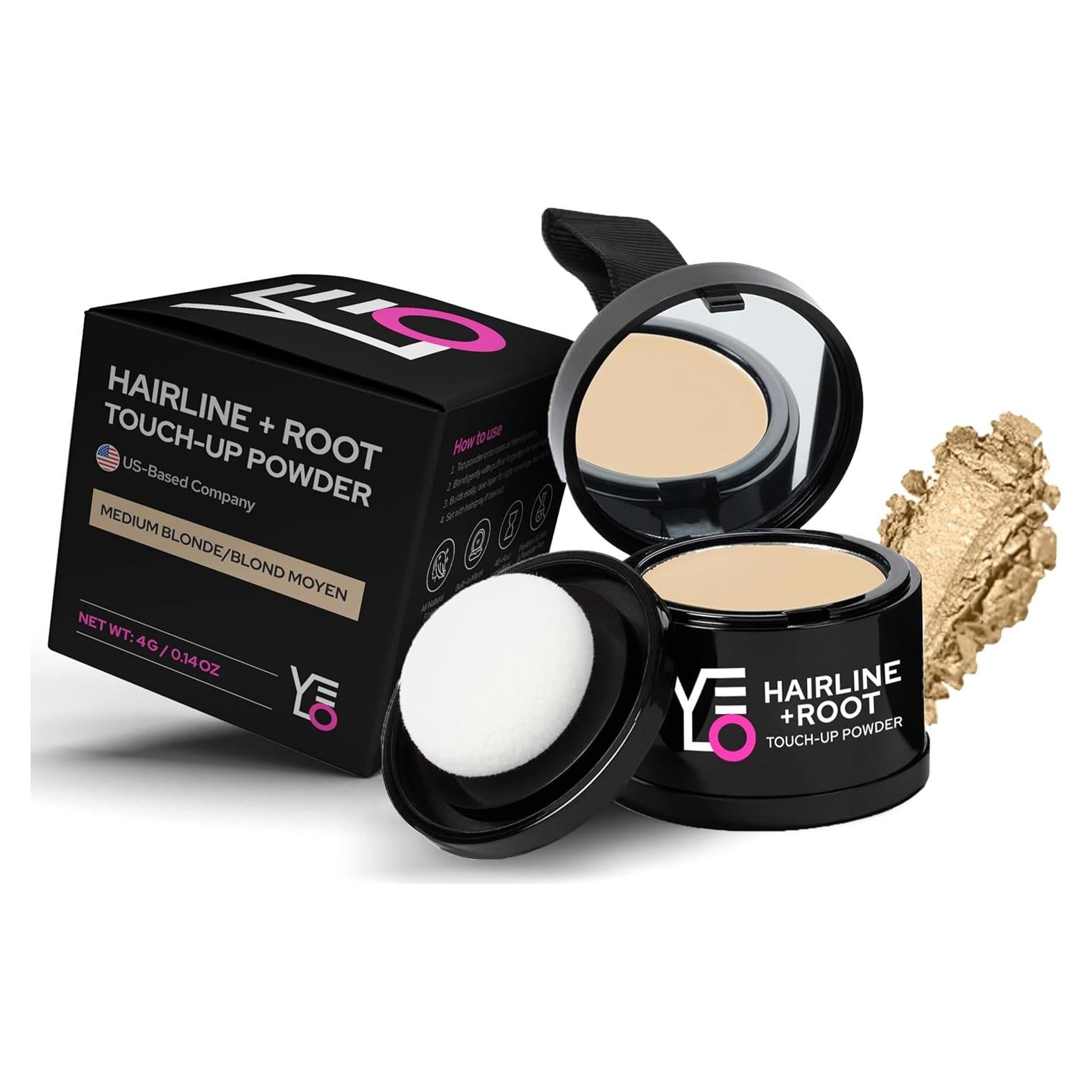 Polvo para Raíces VELO Rubio Medio - Cubre Canas y Calvas 4g