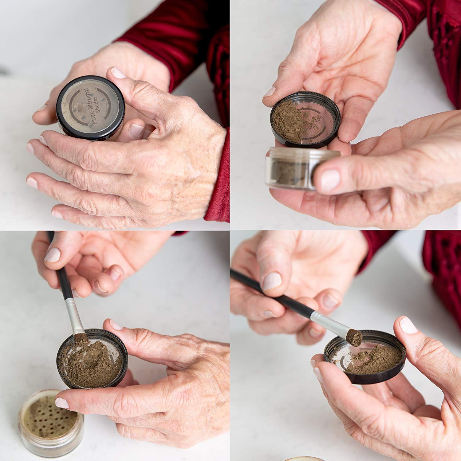 Polvo Retoque Raíces NuBeauti 18g - Marrón Medio, Natural