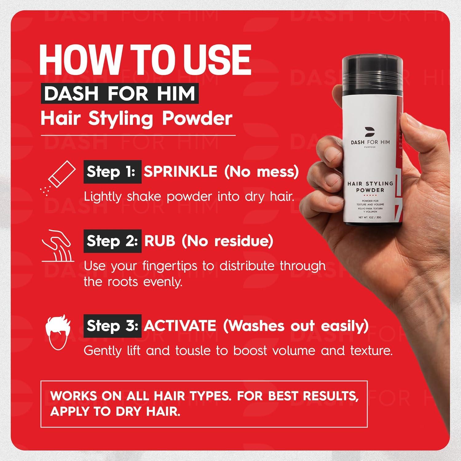 Polvo Voluminizador para Cabello Dash for Him - 20g