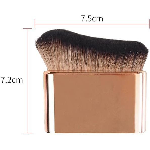 Brocha Kabuki Profesional COSHINE Dorado Rosado Multiuso