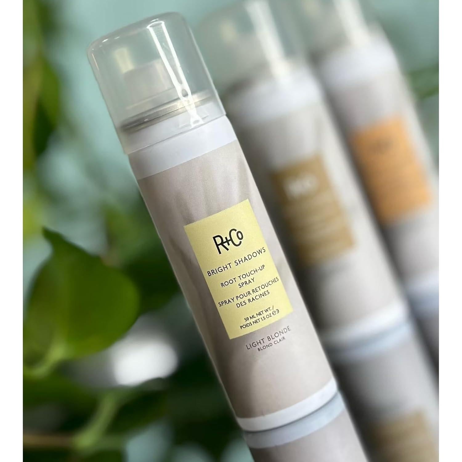 Spray Retoque de Raíces R+Co Bright Shadows 42.5 g Rubio Claro