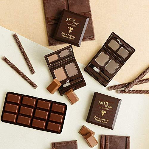 Polvo para Cejas SKINFOOD Dúo Cacao Real #2 Marrón Grisáceo