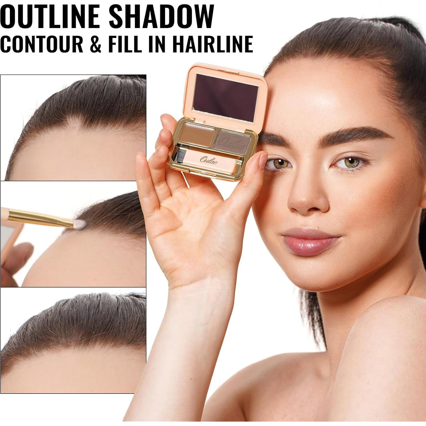 Kit de Cejas Impermeable Oulac 2 en 1 Rubio Dorado 3.2g