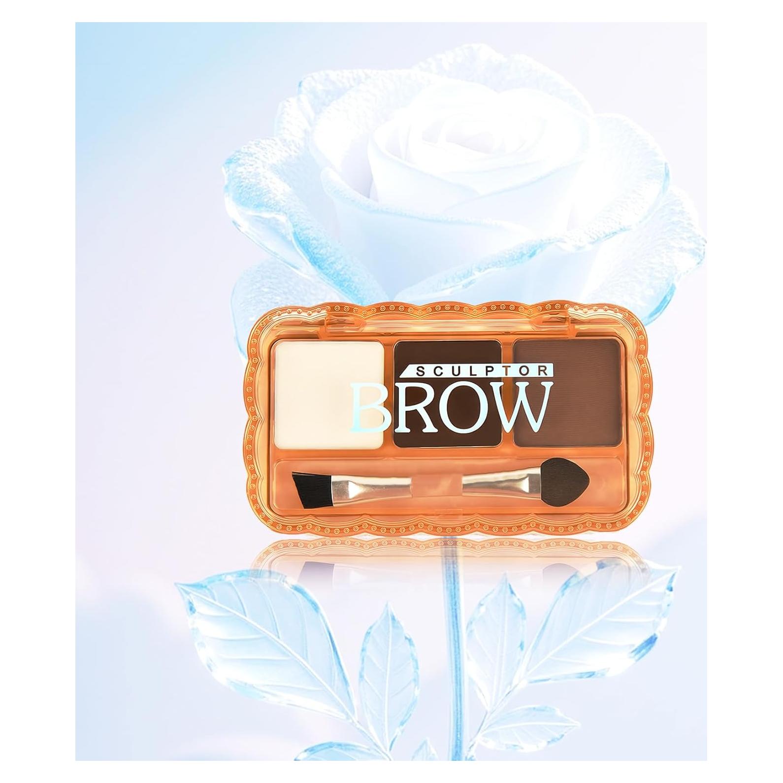 Polvo para Cejas WAJJYM 3 en 1 Mate Larga Duración 20.66g