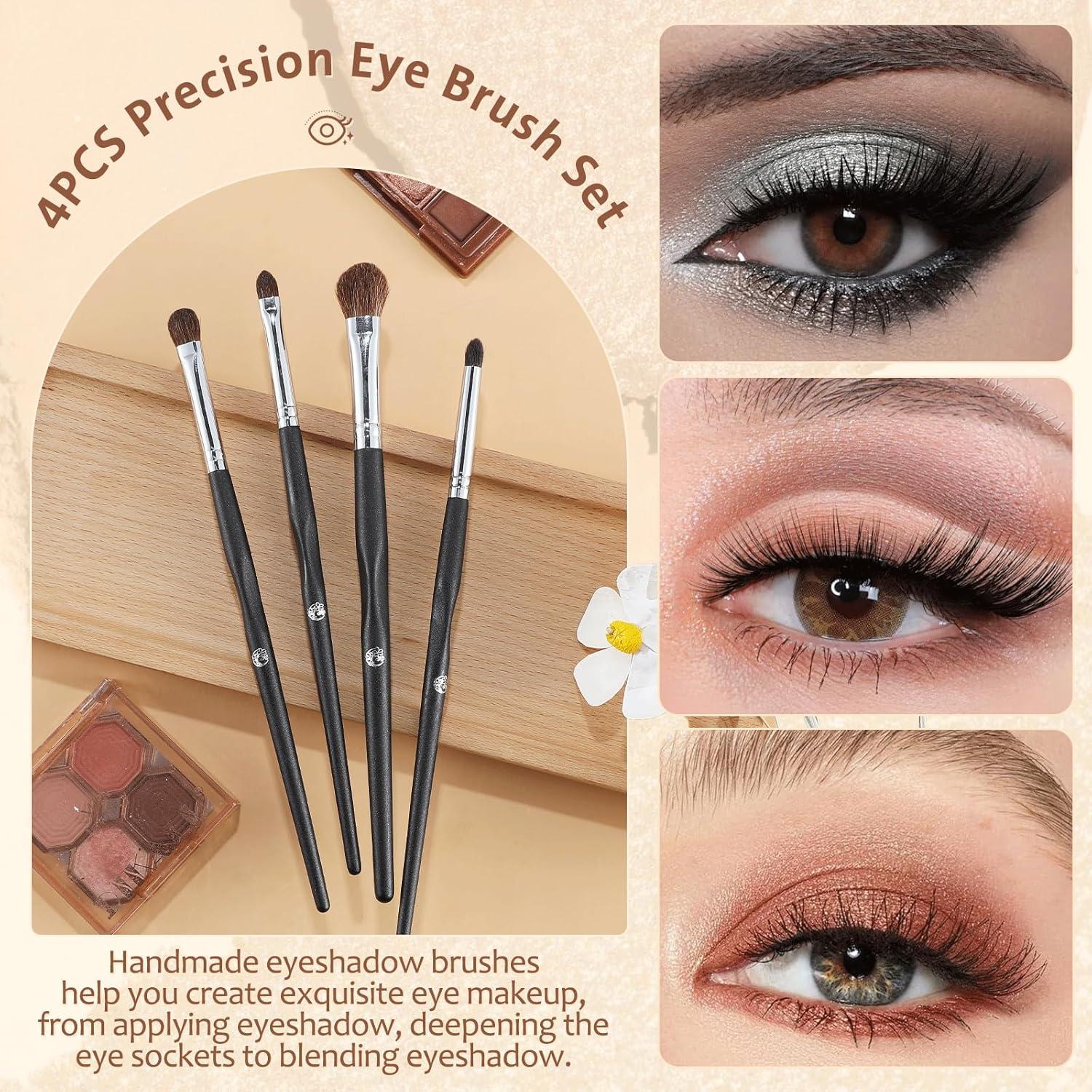 Conjunto de Brochas de Maquillaje ENERGY 4 Piezas para Ojos