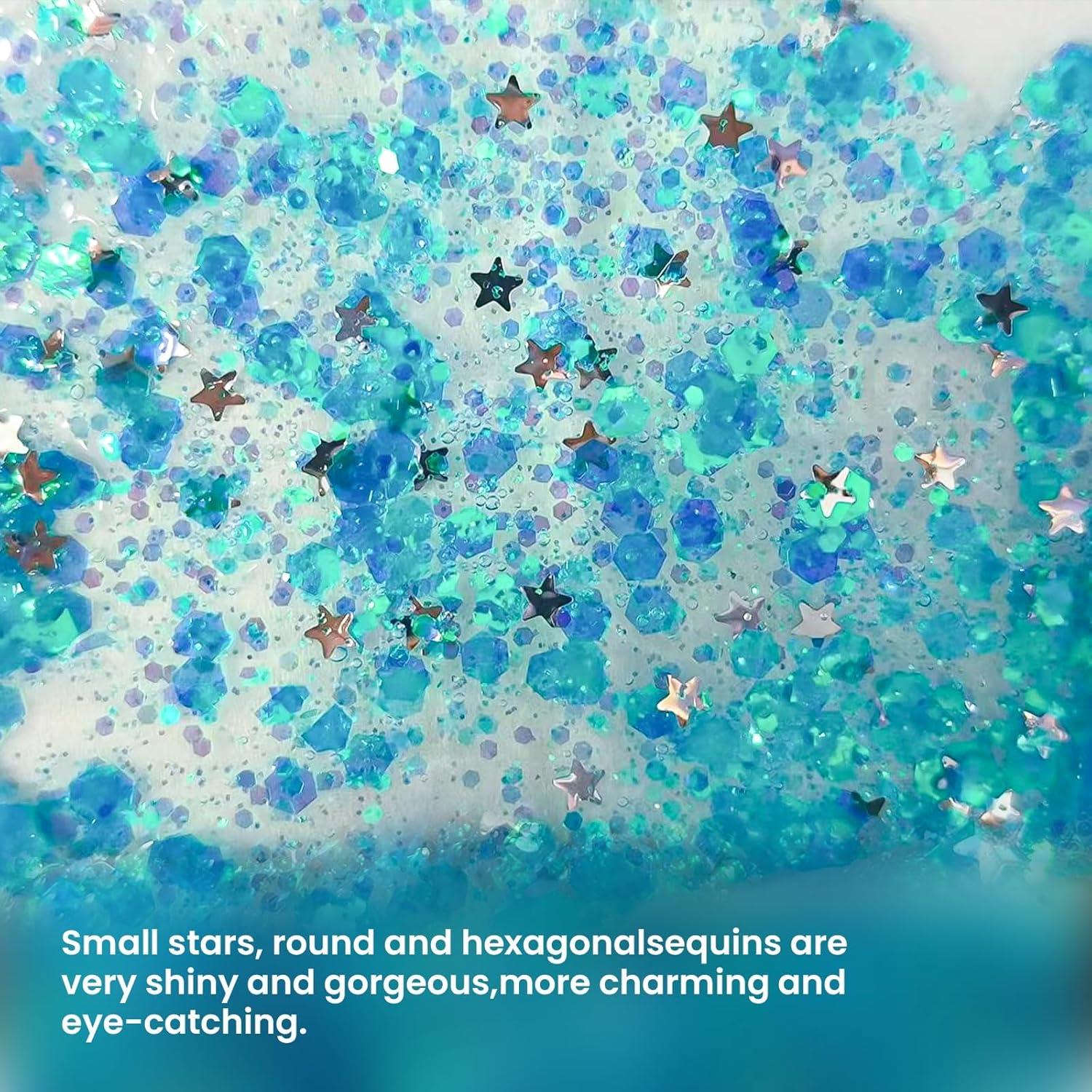 Gel de Brillo Corporal DAGEDA 48.2g Azul Lago - Holográfico