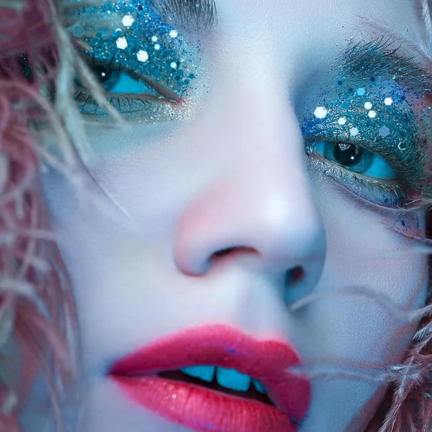 Gel de Brillo Corporal DAGEDA 48.2g Azul Lago - Holográfico