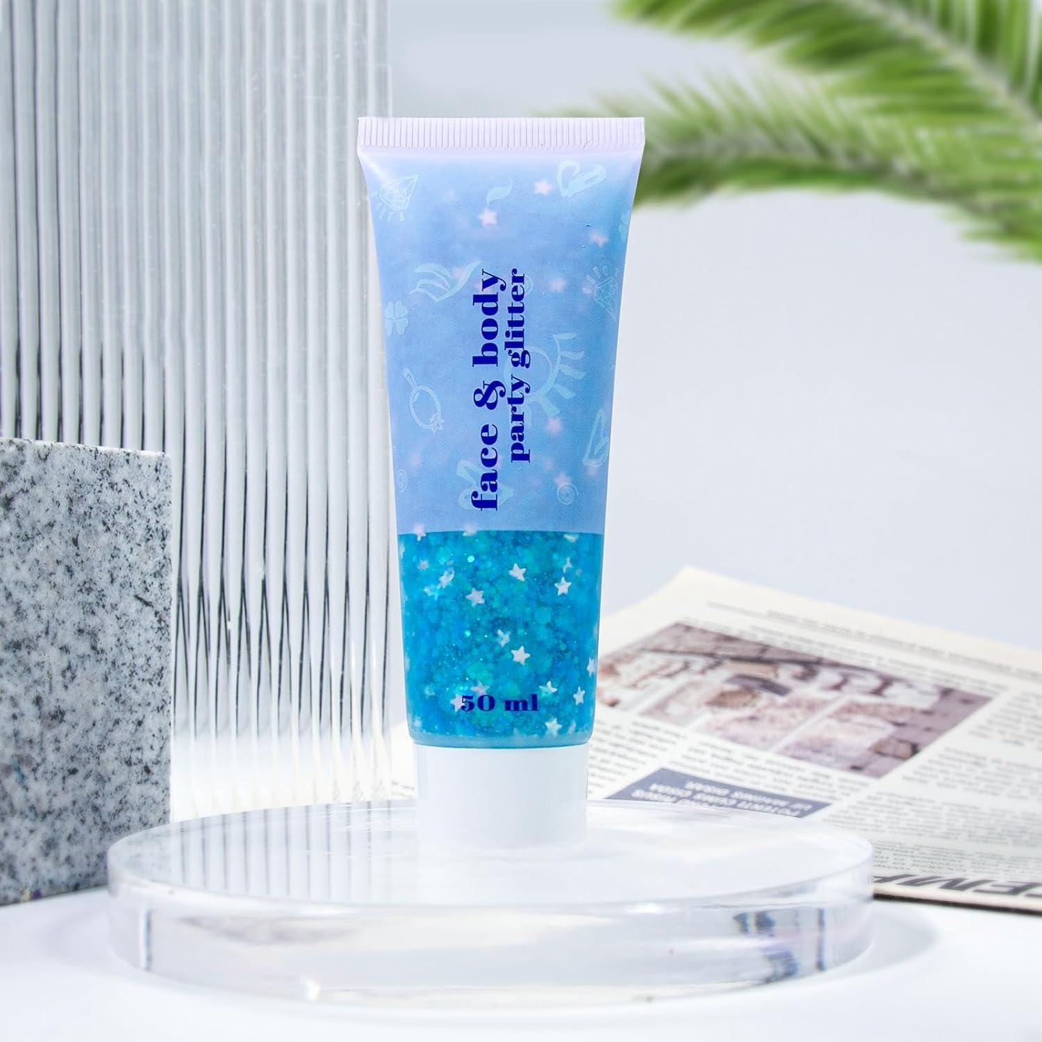 Gel de Brillo Corporal DAGEDA 48.2g Azul Lago - Holográfico