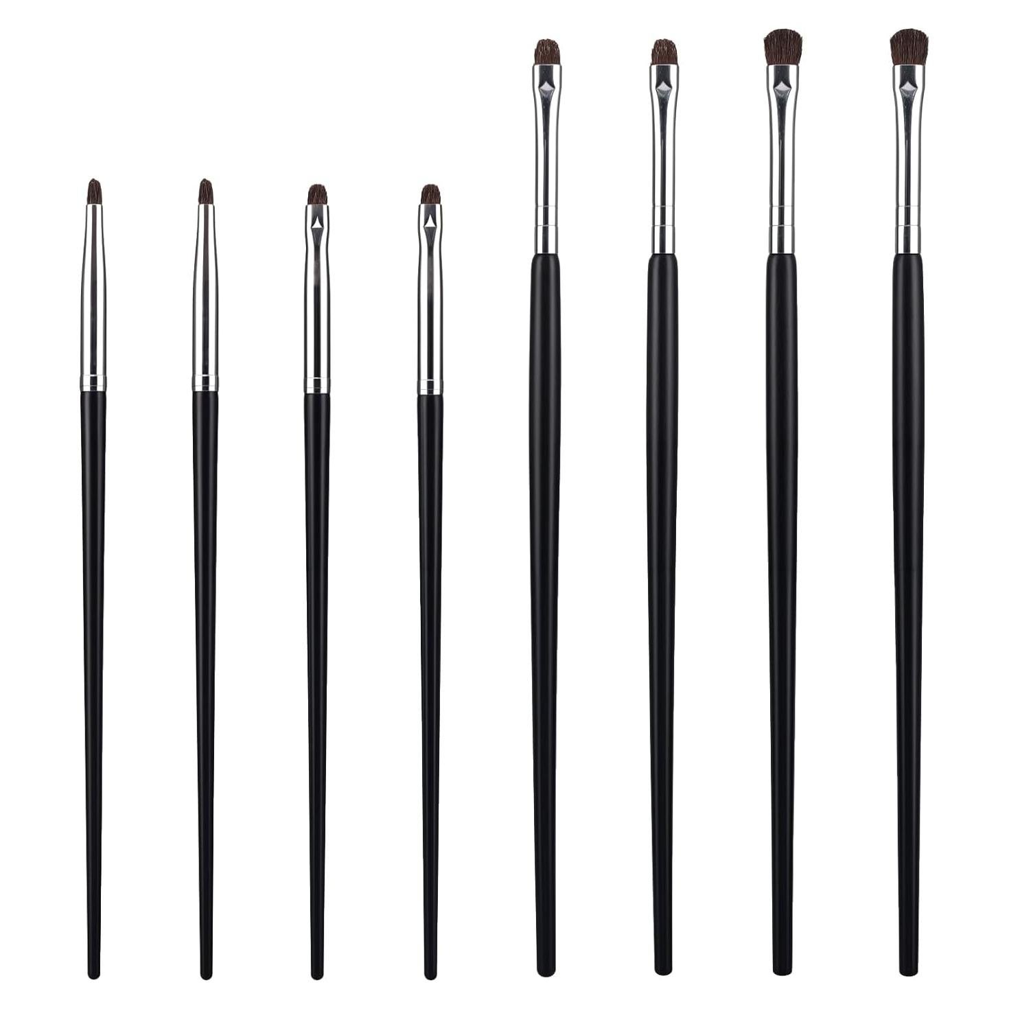 Set de 8 Brochas de Maquillaje Ptwola para Ojos - Alta Calidad
