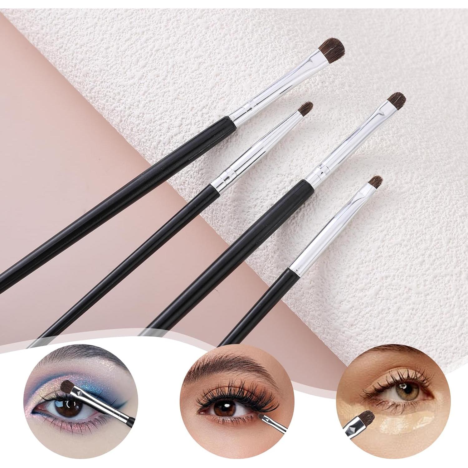 Set de 8 Brochas de Maquillaje Ptwola para Ojos - Alta Calidad