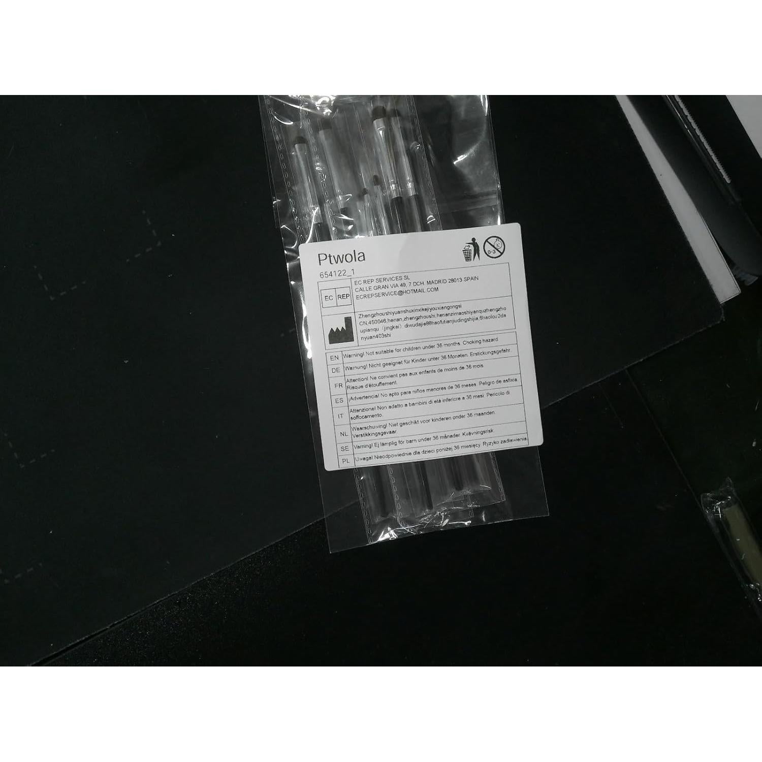 Set de 8 Brochas de Maquillaje Ptwola para Ojos - Alta Calidad