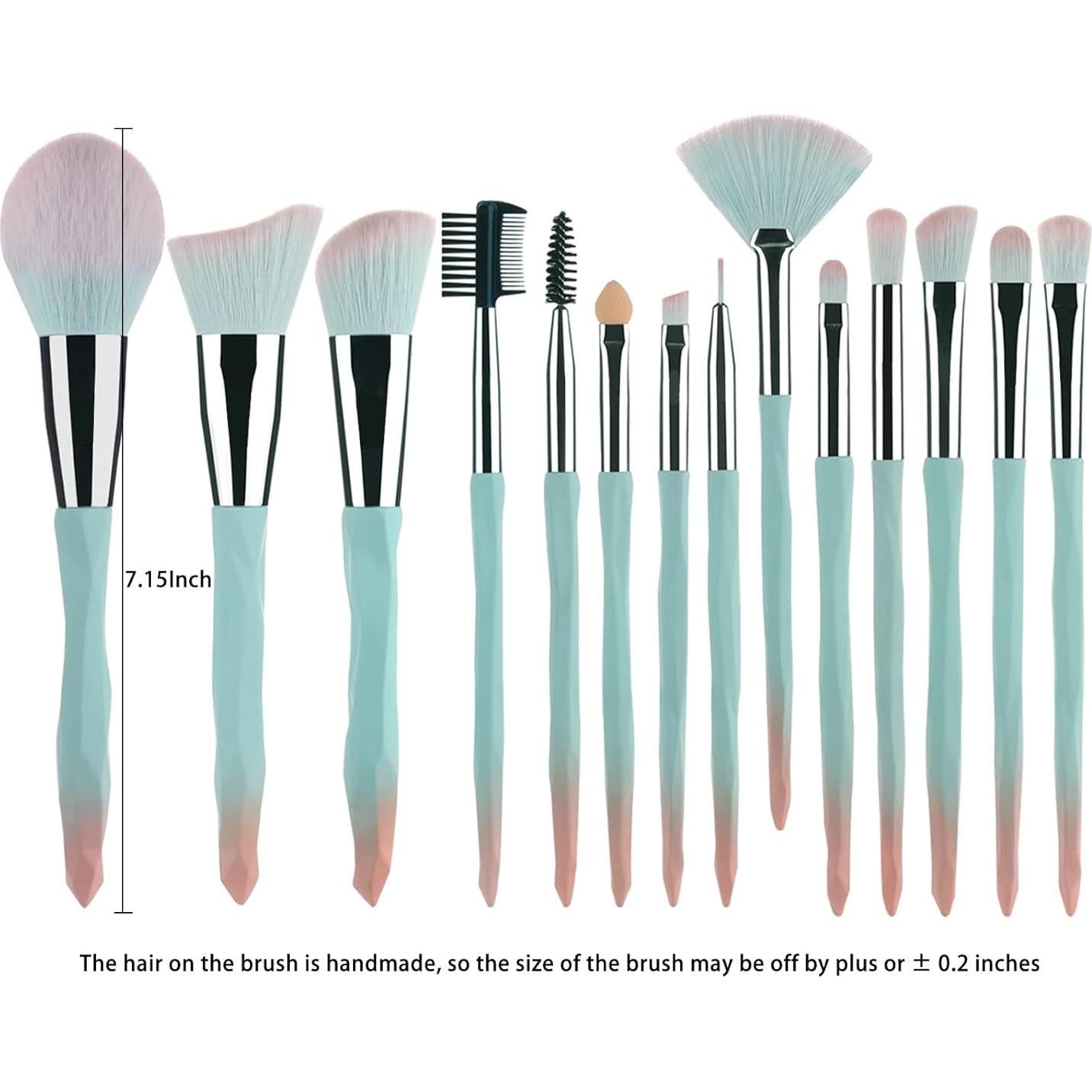 Juego de Brochas de Maquillaje 30 Piezas 111 con Esponjas