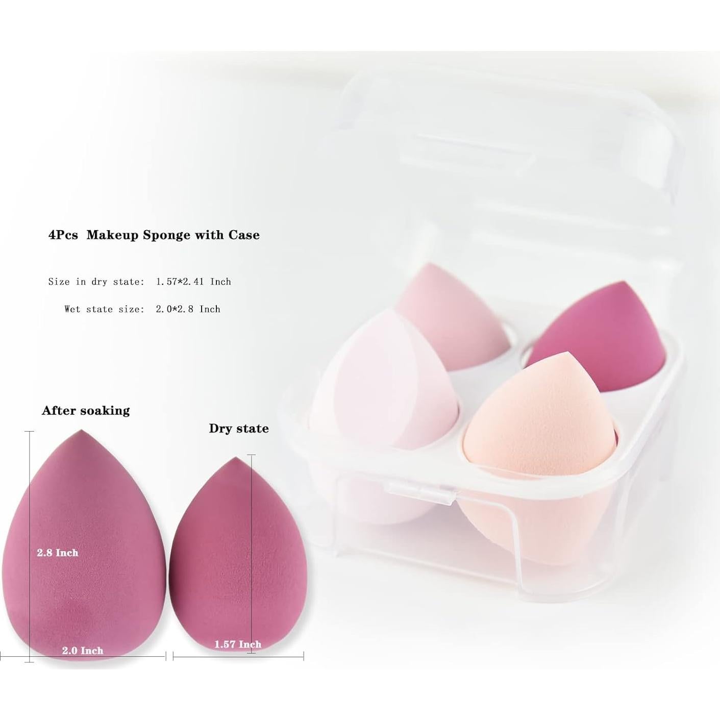 Juego de Brochas de Maquillaje 30 Piezas 111 con Esponjas