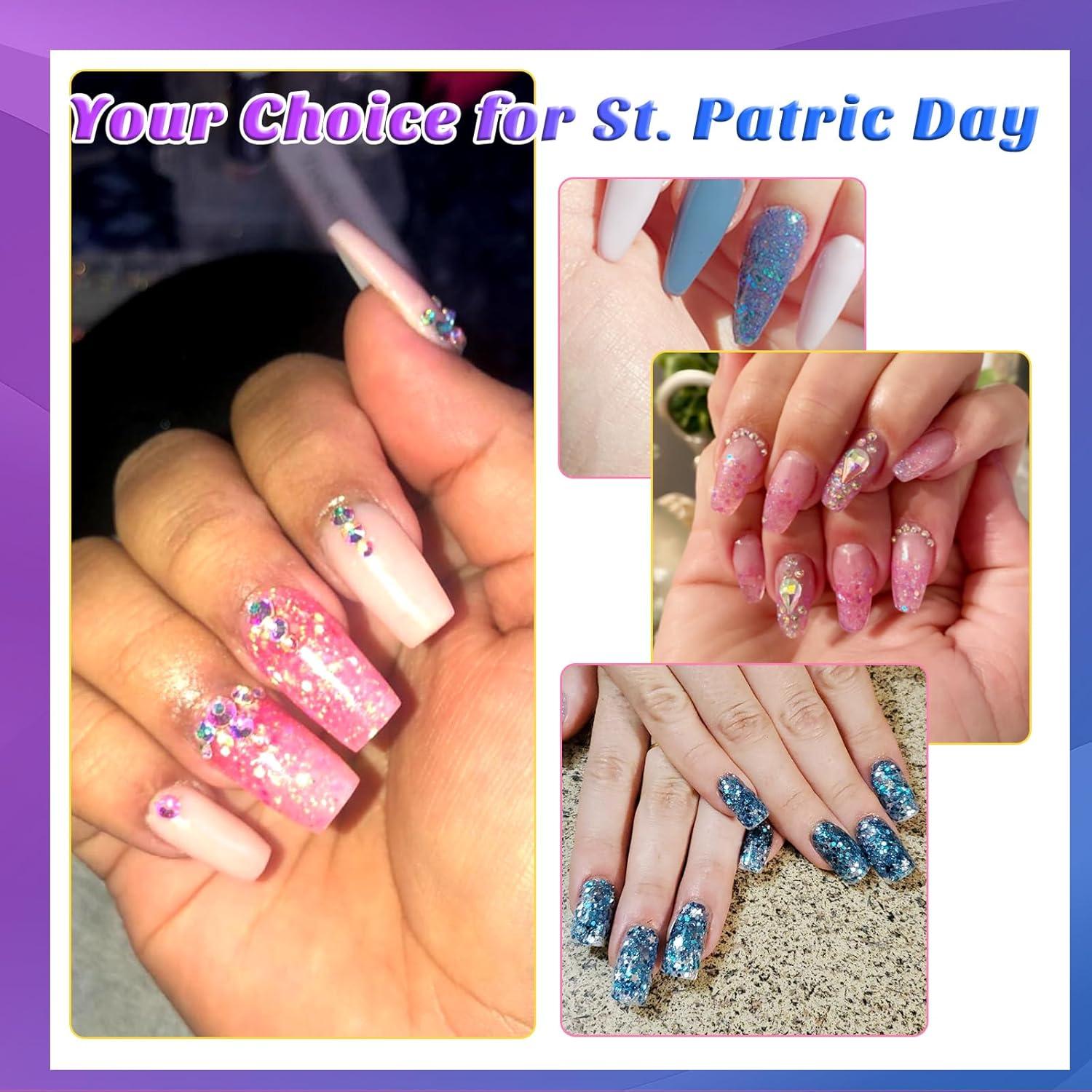 Polvo Brillante para Uñas Laza 12 Colores 120g Sirena