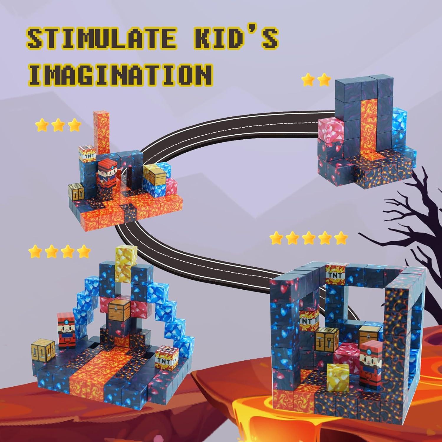 Bloques Magnéticos Plintone - Set de Construcción Aventura 20x8x16cm