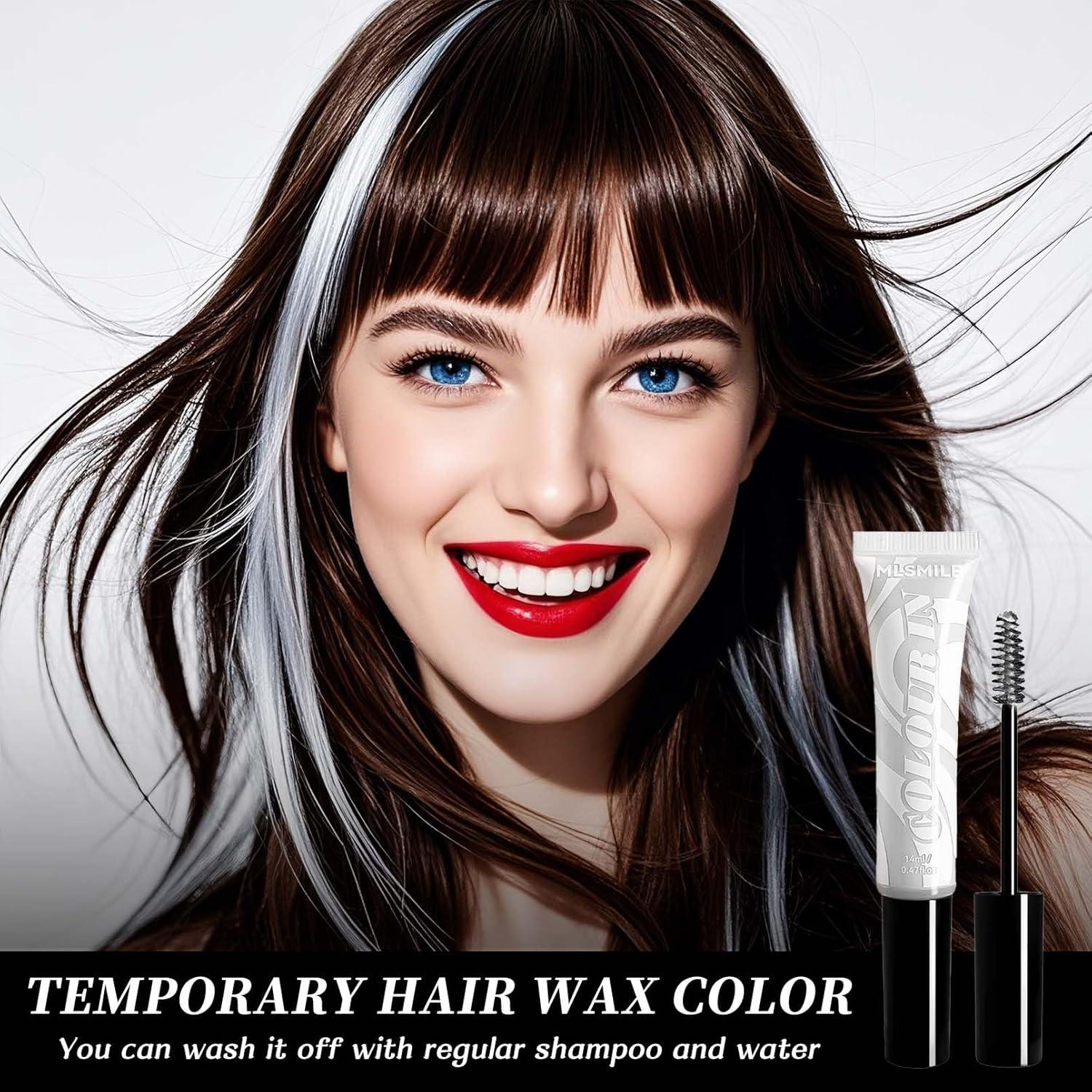 Cera para Cabello Temporal Afmicat - Color Plata 18g