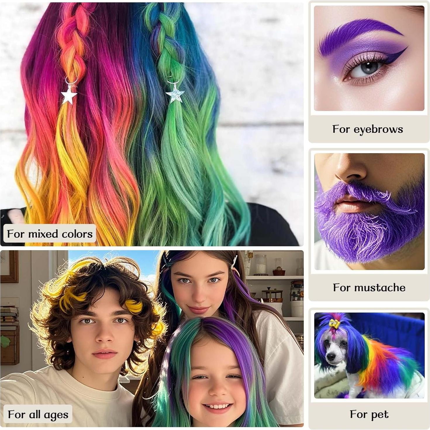 Cera para Cabello Temporal Afmicat - Color Plata 18g