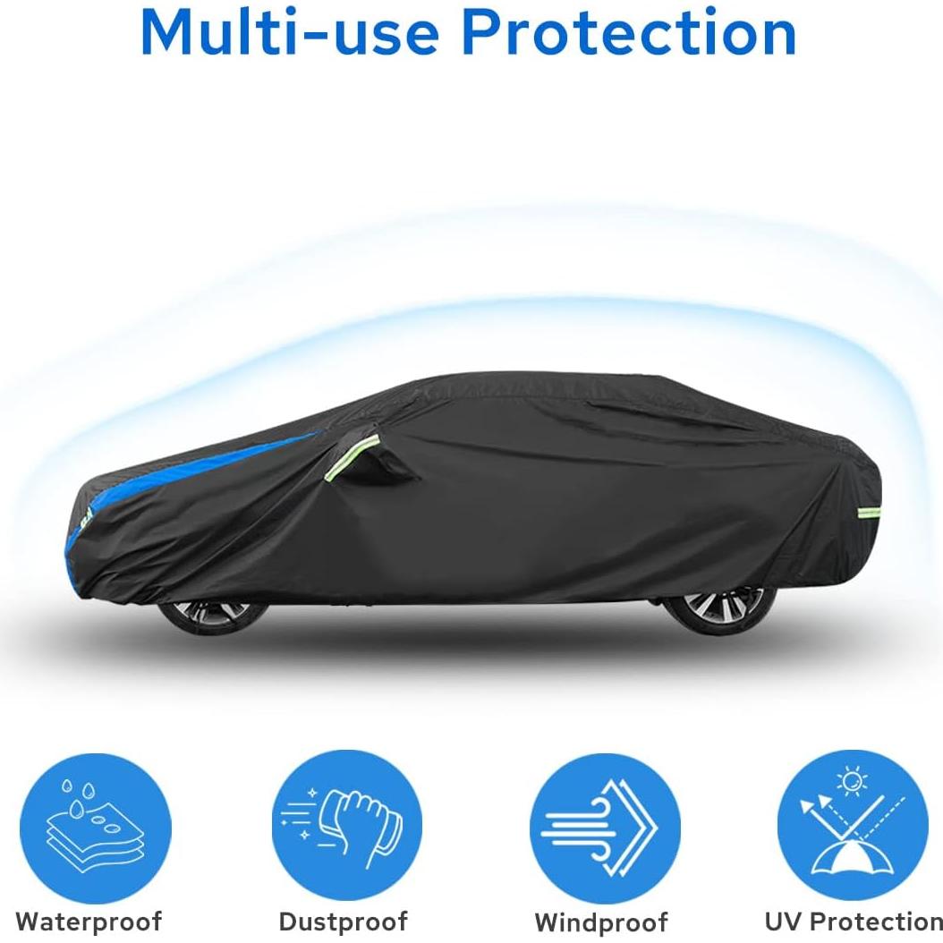 Funda de Coche Impermeable Avecrew para Sedán 492-528 cm