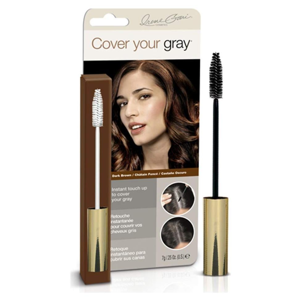 Cubre Cabello Gris Varita en Pincel Fisk - Marrón Oscuro