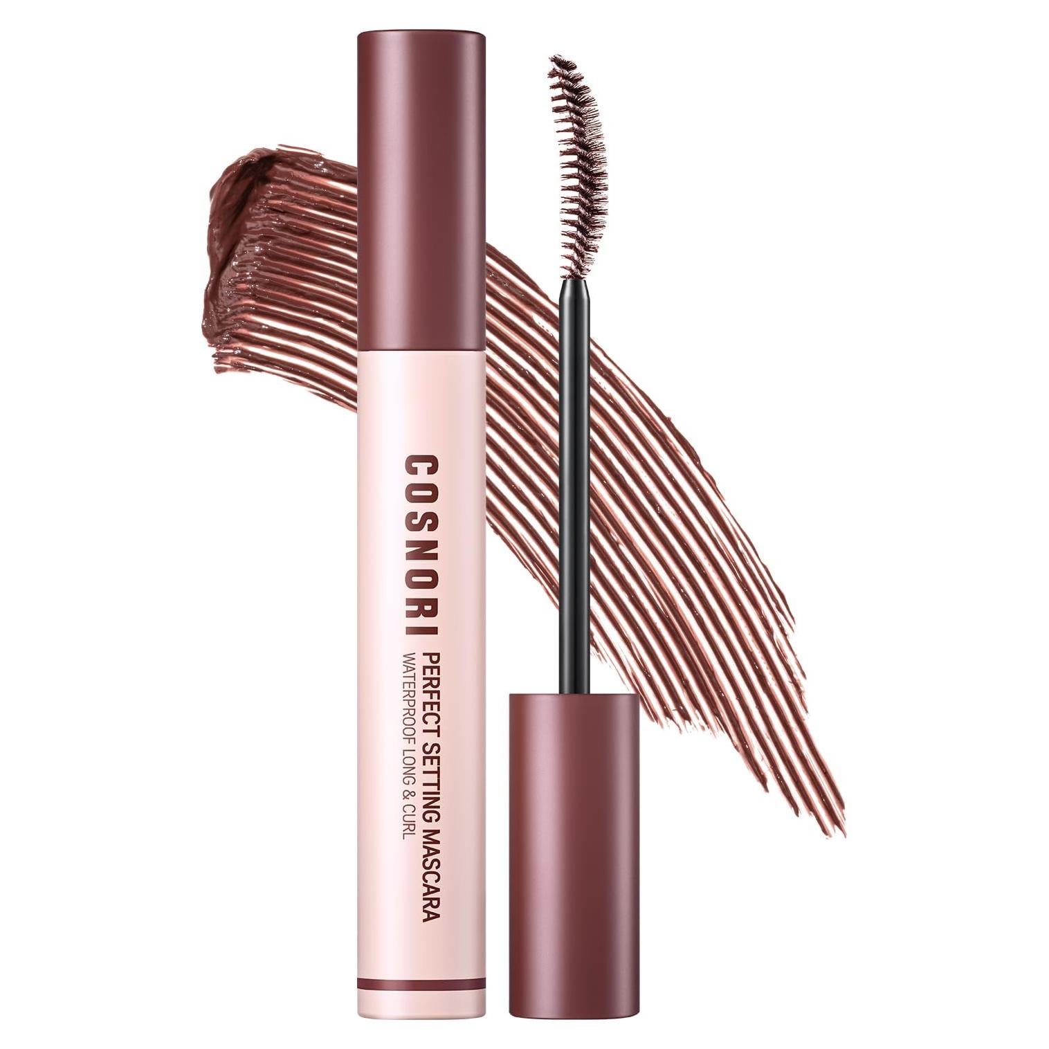 Máscara de Pestañas COSNORI Marrón Rosado 7ml - Impermeable