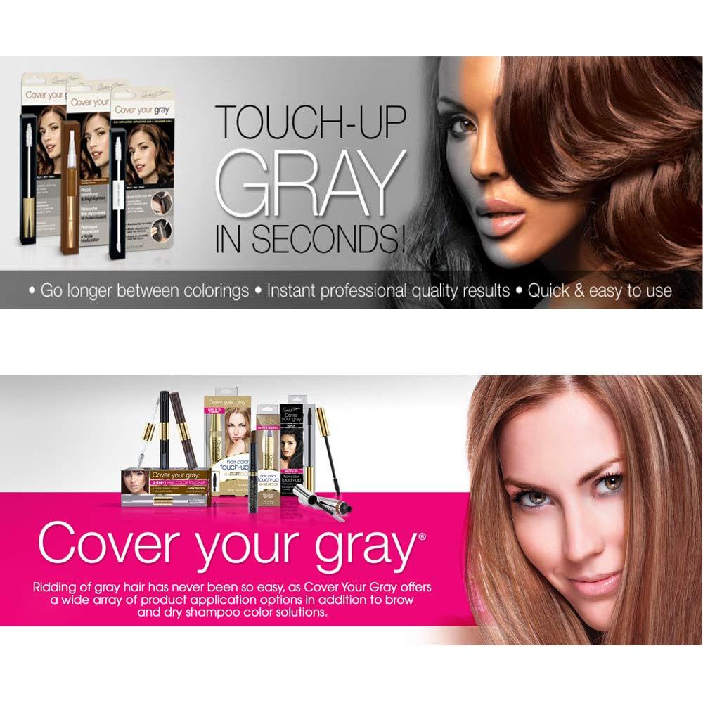 Cubrir Cabello Gris Instantáneo Fisk - Negro Azabache