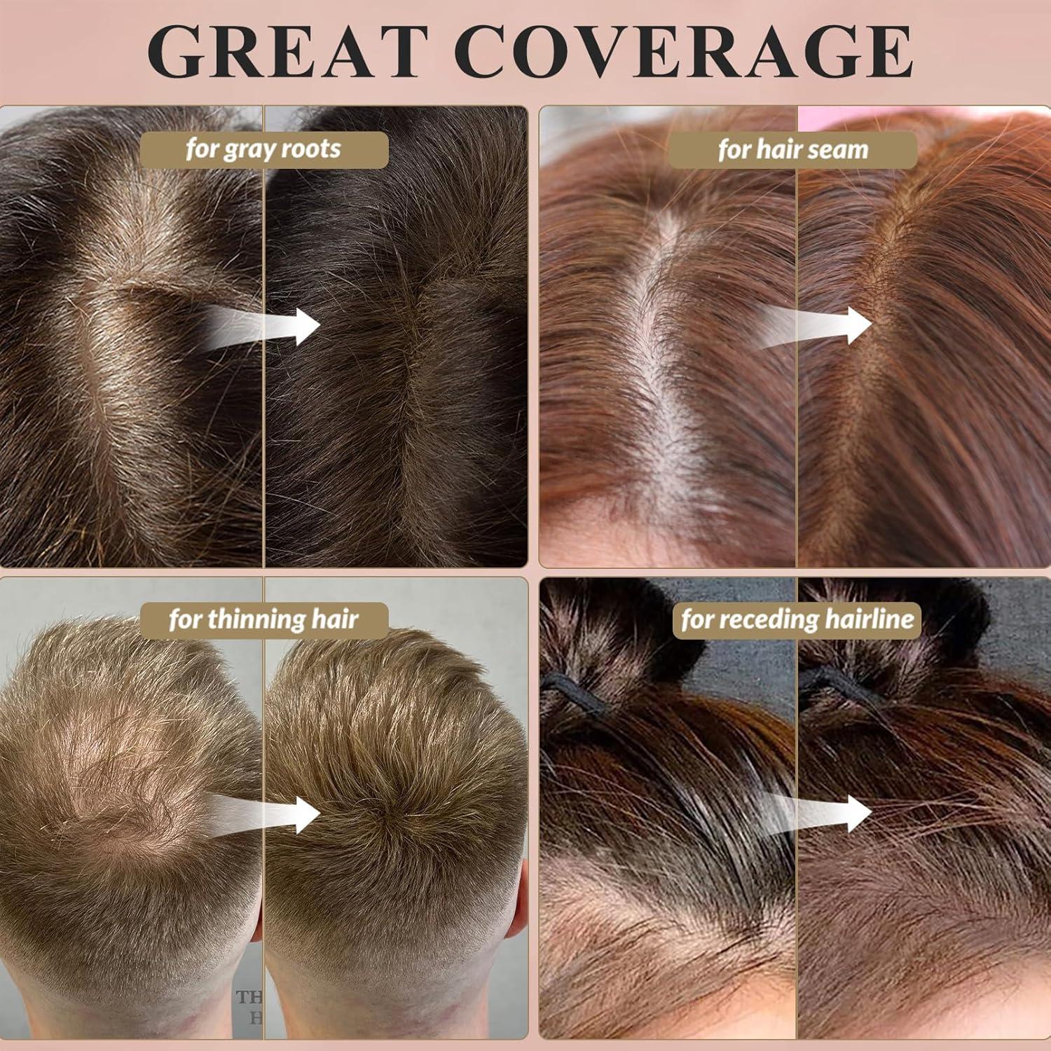 Polvo Húmedo para Cabello SOVONCARE 8 g Marrón Oscuro - Cobertura Canas