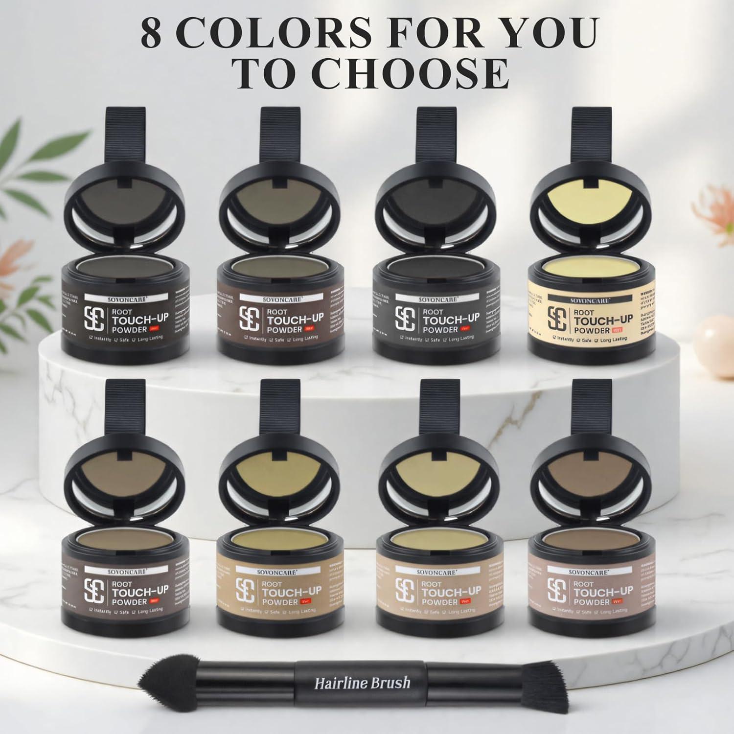 Polvo Húmedo para Cabello SOVONCARE 8 g Marrón Oscuro - Cobertura Canas