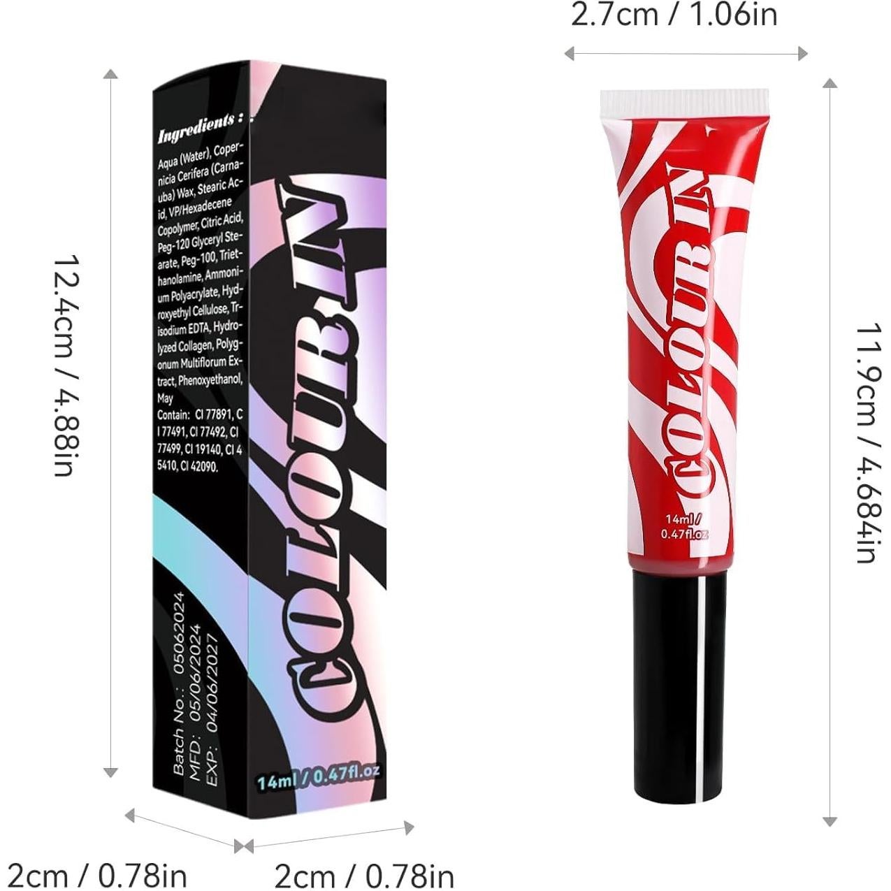 Disposable Hair Dye Color Comb, DIY Natural Hairstyle Cream, Colored Mascara, Washable Easily Cleaning Disposable Hair Wax for Festival Daily Boys Teen Girls Hair Dye (06#PINK, 1 OZ)