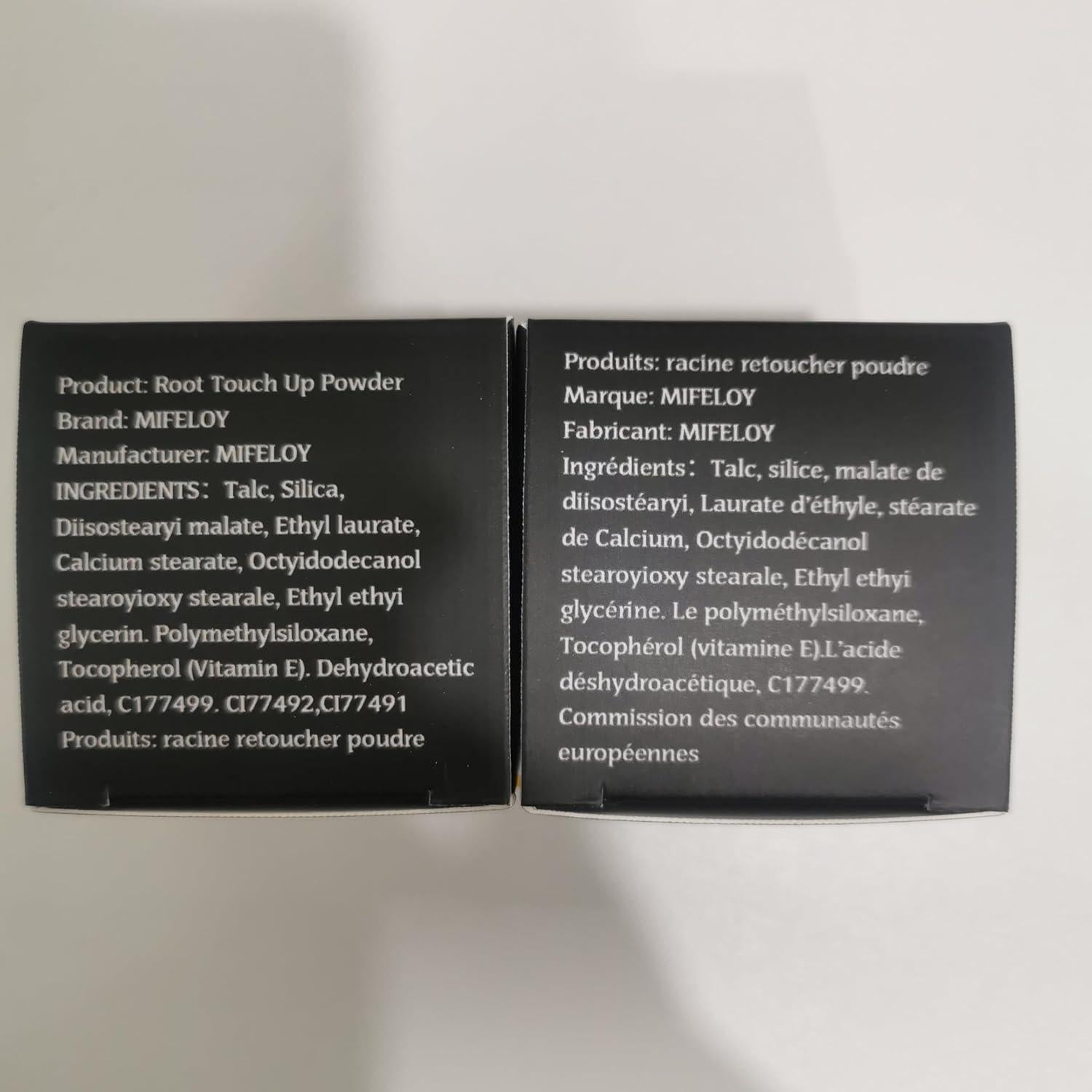 Polvo Retoque Raíces Mifeloy Gris Oscuro 32g - Cobertura Instantánea