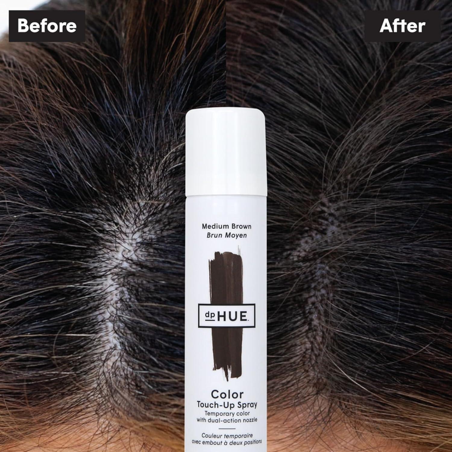 Spray de Retoque de Color dpHUE Marrón Medio 53.24 ml Vegano