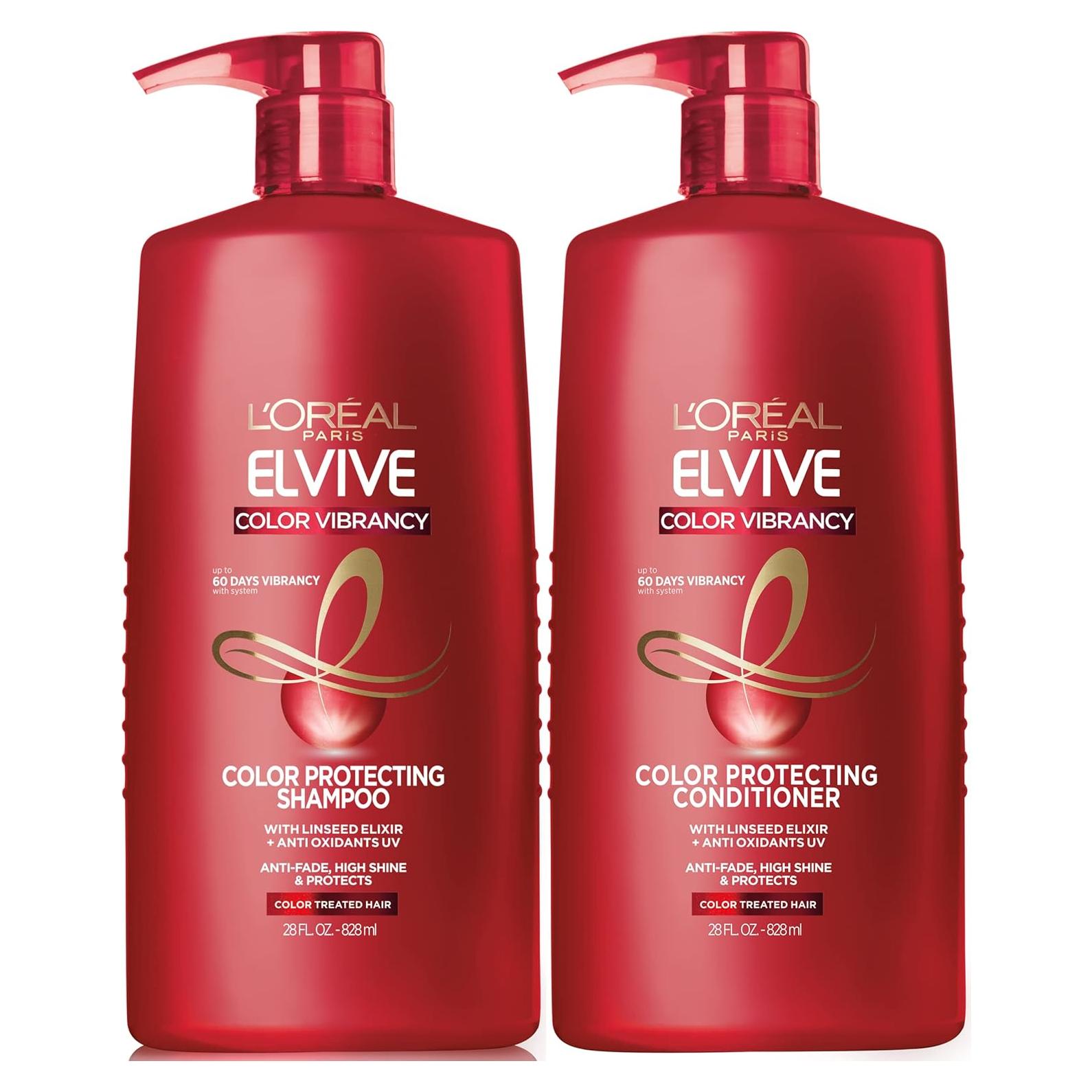 Set de Champú y Acondicionador L'Oreal Paris 828 ml Protectores Color